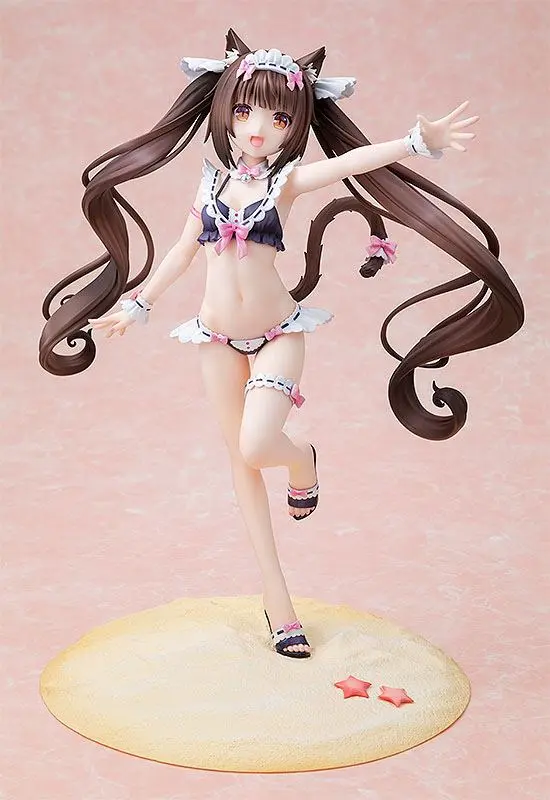 Nekopara 1/7 Chocola: Maid Swimsuit Ver. PVC szobor figura 26 cm termékfotó