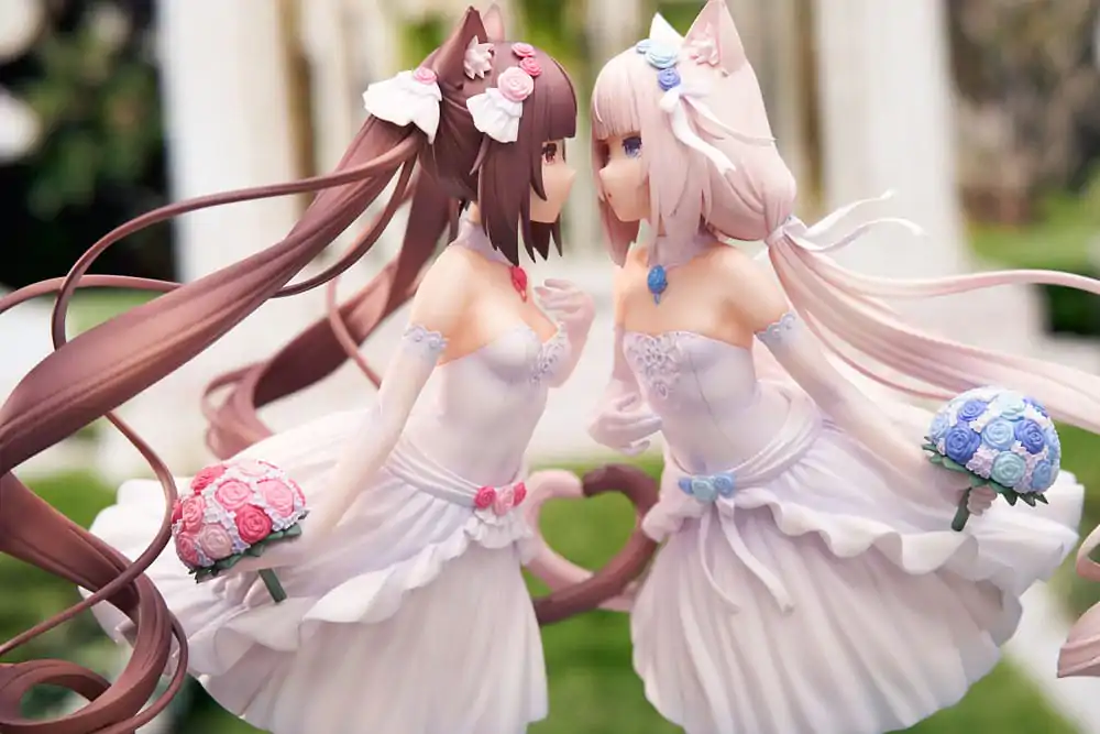 Nekopara 1/7 Nekopara Chocola & Vanilla Dream of Eden Ver. PVC szobor figurák 23 cm termékfotó