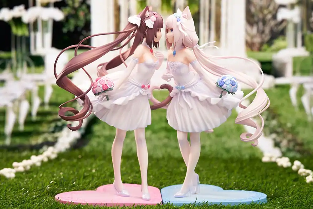 Nekopara 1/7 Nekopara Chocola & Vanilla Dream of Eden Ver. PVC szobor figurák 23 cm termékfotó