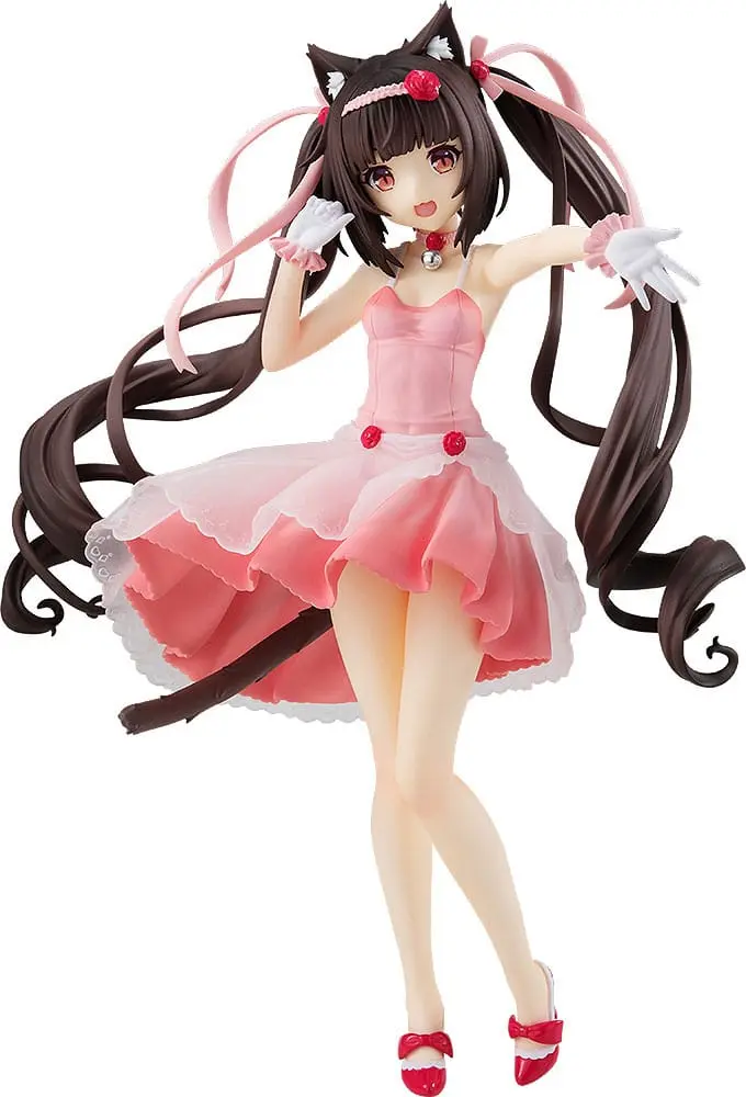Nekopara Pop Up Parade Chocola: Cocktail Dress Ver. PVC szobor figura 17 cm termékfotó