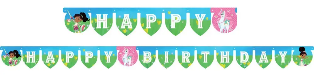 Nella, a hercegnő lovag Happy Birthday felirat termékfotó