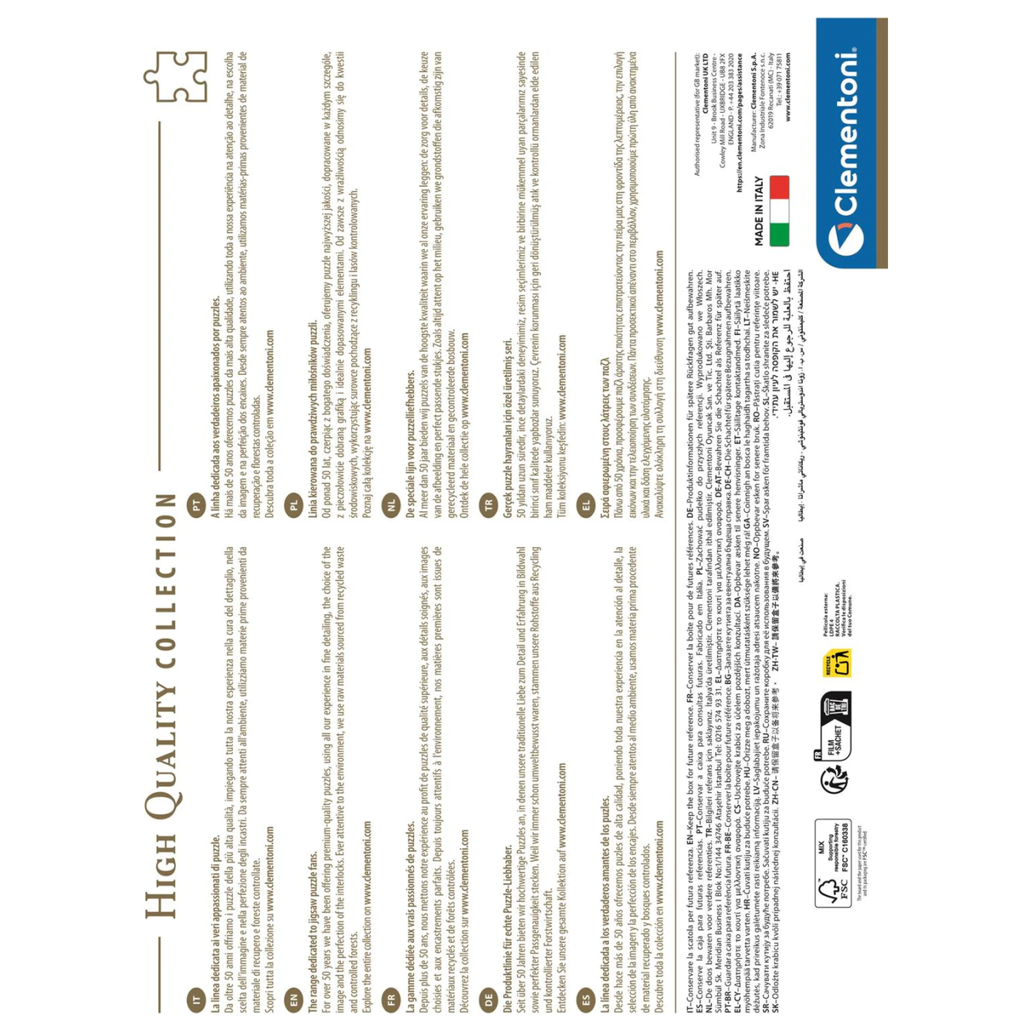 Németország Neuschwantein 1500 db-os puzzle  termékfotó