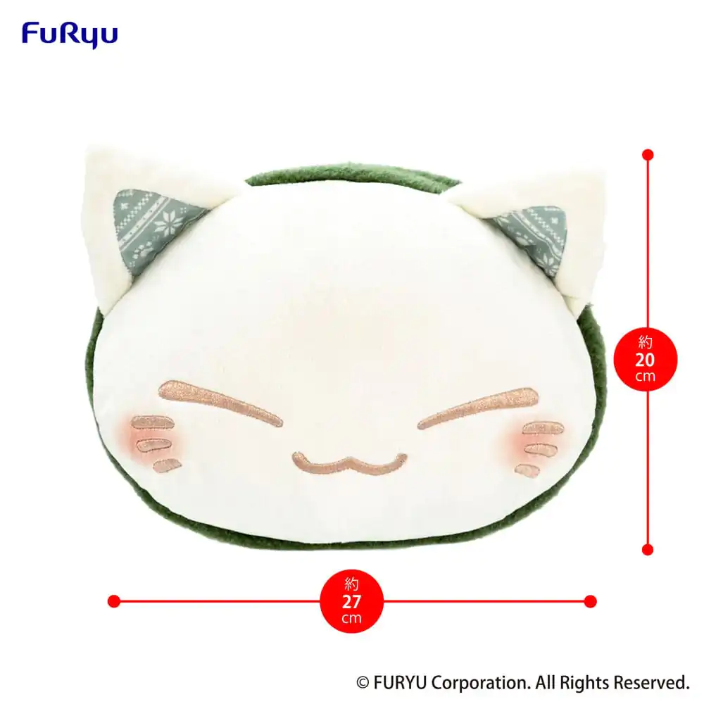 Nemuneko Cat Green Scarf plüss figura Ver. 30 cm termékfotó