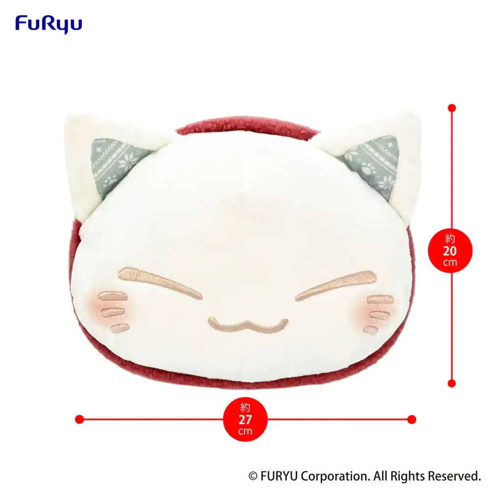 Nemuneko Cat Red Scarf Ver. plüss figura 30 cm termékfotó