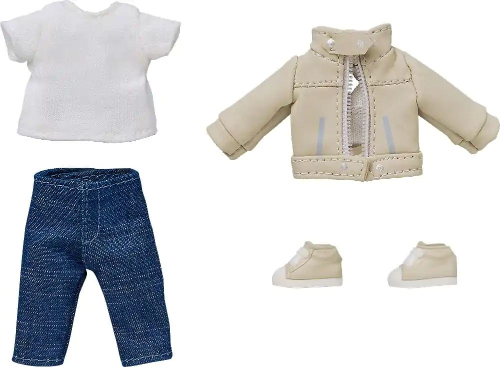 Nendoroid Doll Outfit Set: Leather Jacket (Ivory) figura kiegészítő csomag  termékfotó