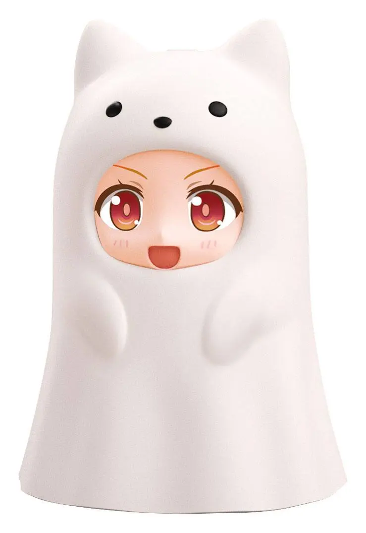 Nendoroid More Kigurumi Face Parts Case for Nendoroid Figures Ghost Cat White 10 cm termékfotó