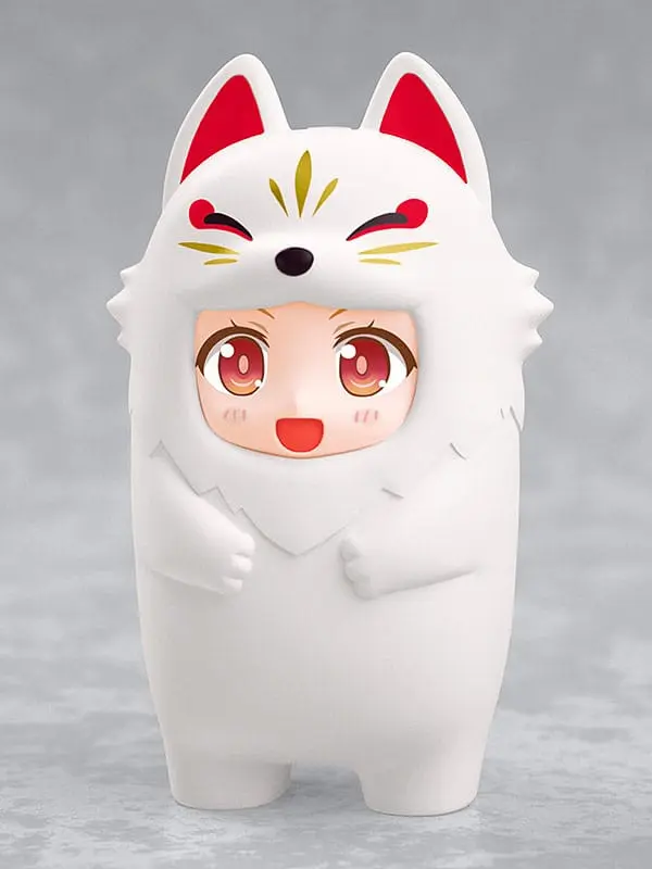 Nendoroid More Kigurumi Face Parts Case for Nendoroid Figures White Kitsune 10 cm termékfotó