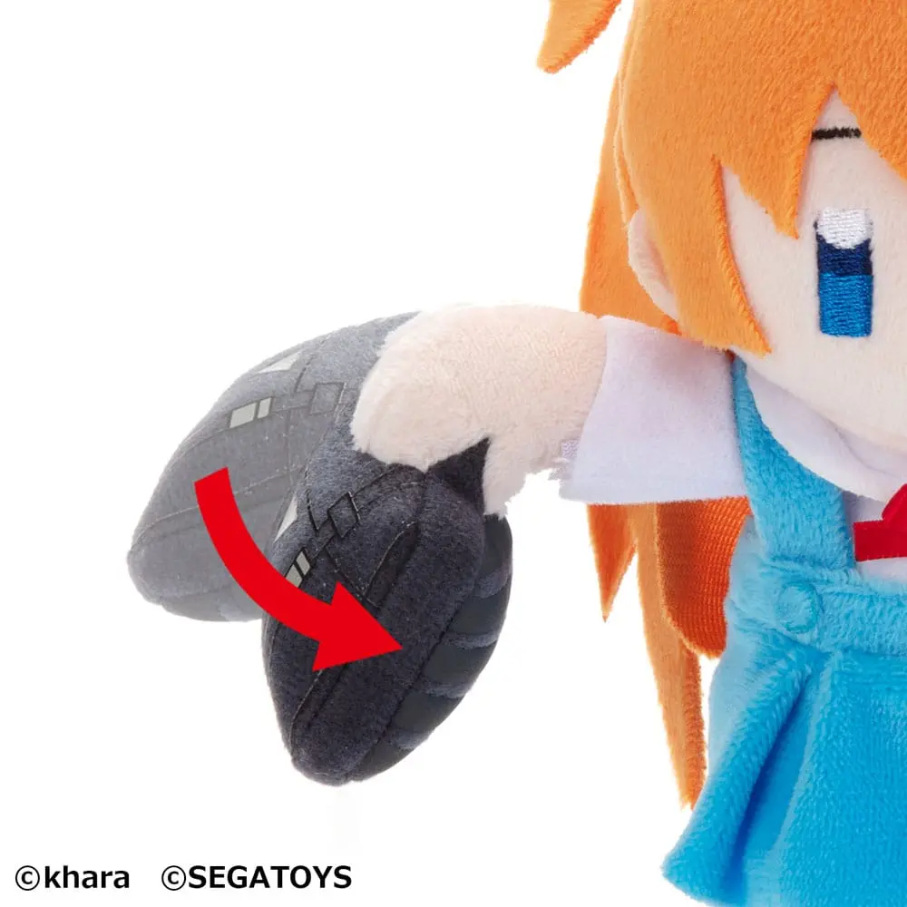 Neon Genesis Evangelion Asuka Langley Soryu plüss figura 20 cm termékfotó