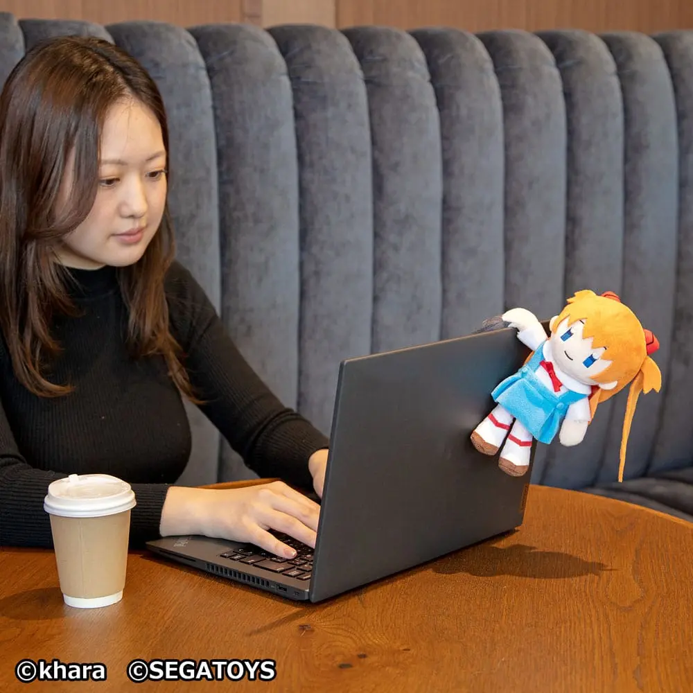 Neon Genesis Evangelion Asuka Langley Soryu plüss figura 20 cm termékfotó