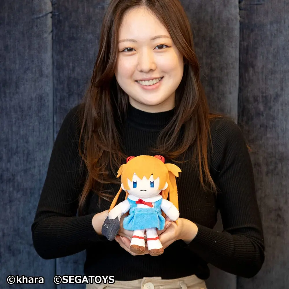 Neon Genesis Evangelion Asuka Langley Soryu plüss figura 20 cm termékfotó