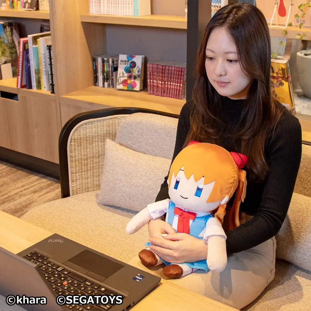 Neon Genesis Evangelion Asuka Langley Soryu plüss figura 44 cm termékfotó