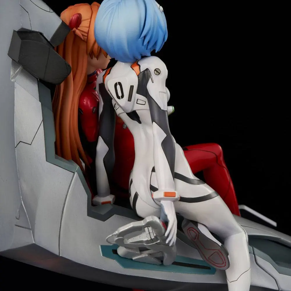 Neon Genesis Evangelion Rei &amp; Asuka Twinmore Object PVC szobor figura 23 cm termékfotó