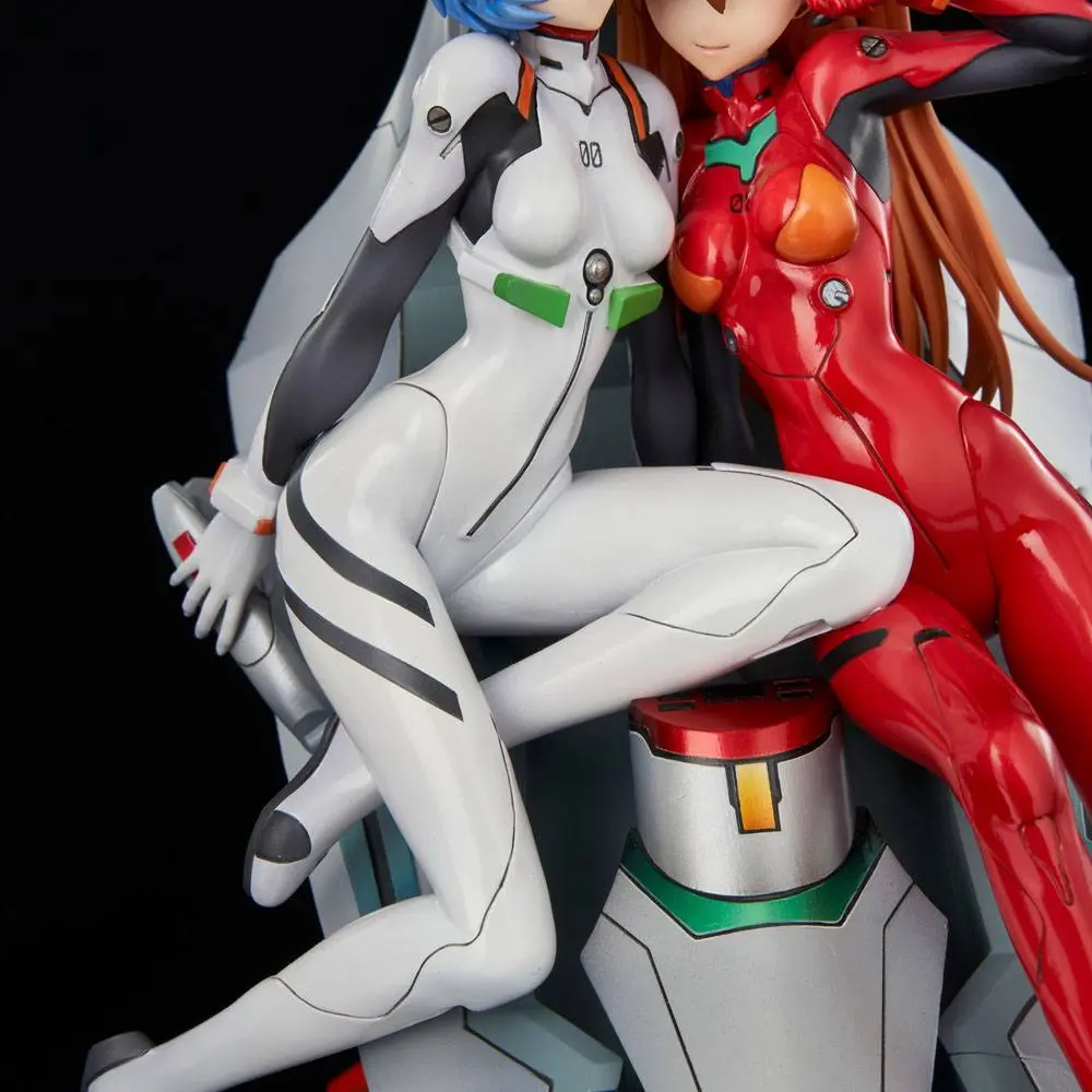Neon Genesis Evangelion Rei &amp; Asuka Twinmore Object PVC szobor figura 23 cm termékfotó