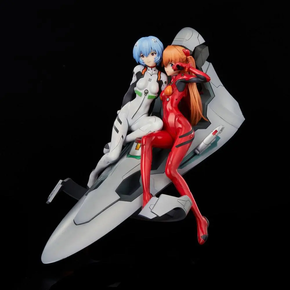 Neon Genesis Evangelion Rei &amp; Asuka Twinmore Object PVC szobor figura 23 cm termékfotó