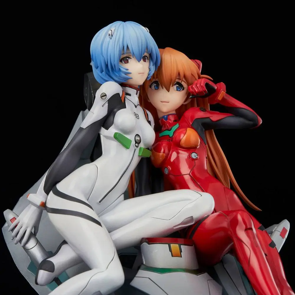Neon Genesis Evangelion Rei &amp; Asuka Twinmore Object PVC szobor figura 23 cm termékfotó