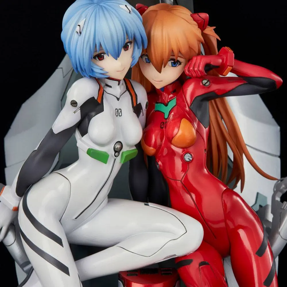 Neon Genesis Evangelion Rei &amp; Asuka Twinmore Object PVC szobor figura 23 cm termékfotó
