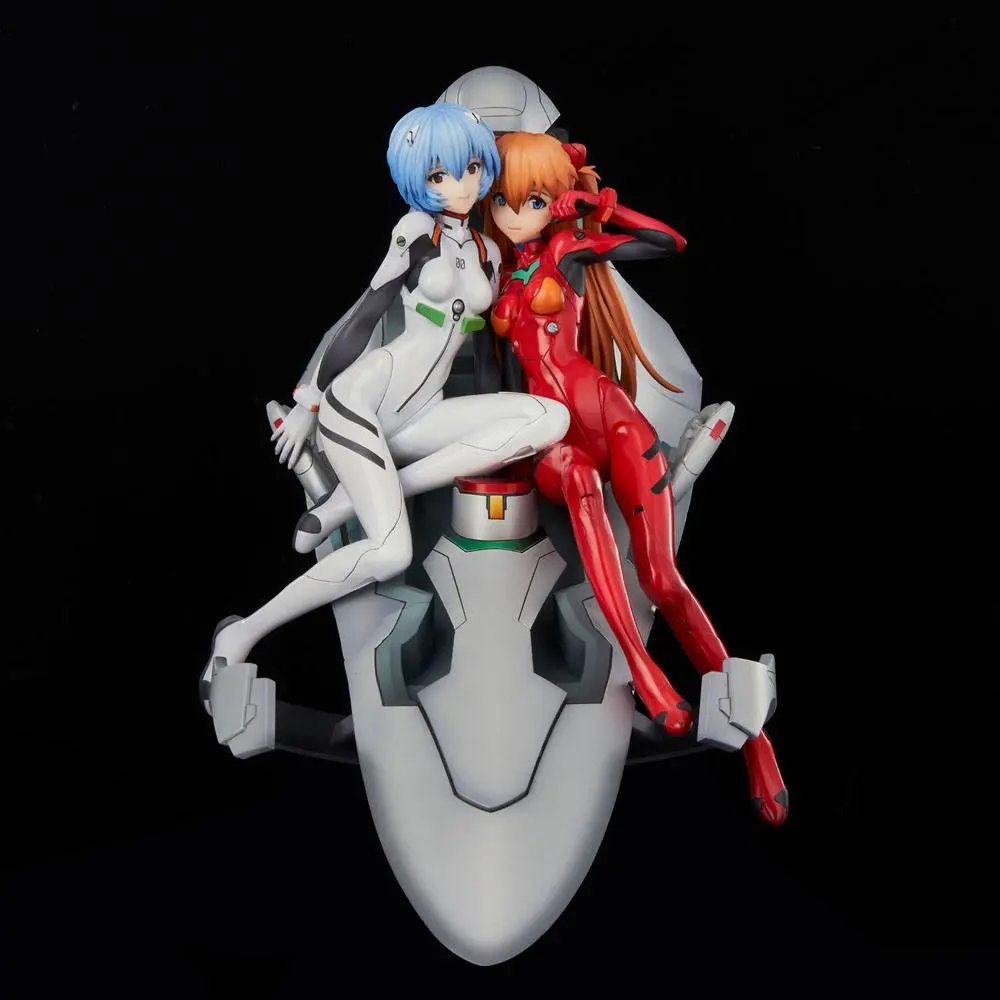 Neon Genesis Evangelion Rei &amp; Asuka Twinmore Object PVC szobor figura 23 cm termékfotó
