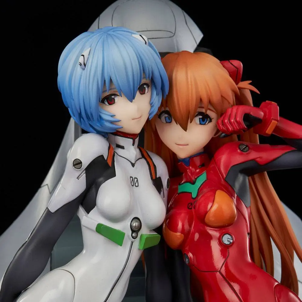 Neon Genesis Evangelion Rei &amp; Asuka Twinmore Object PVC szobor figura 23 cm termékfotó