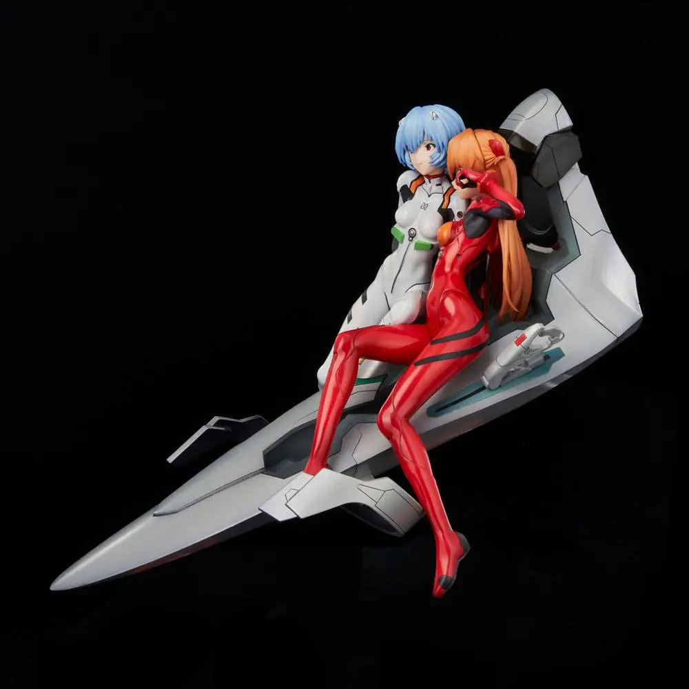 Neon Genesis Evangelion Rei &amp; Asuka Twinmore Object PVC szobor figura 23 cm termékfotó