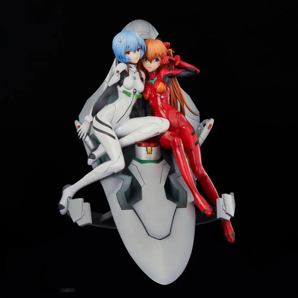 Neon Genesis Evangelion Rei &amp; Asuka Twinmore Object PVC szobor figura 23 cm termékfotó