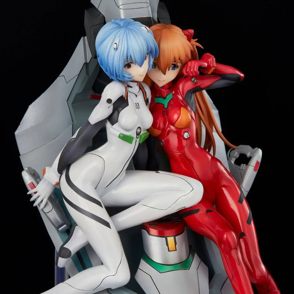 Neon Genesis Evangelion Rei &amp; Asuka Twinmore Object PVC szobor figura 23 cm termékfotó