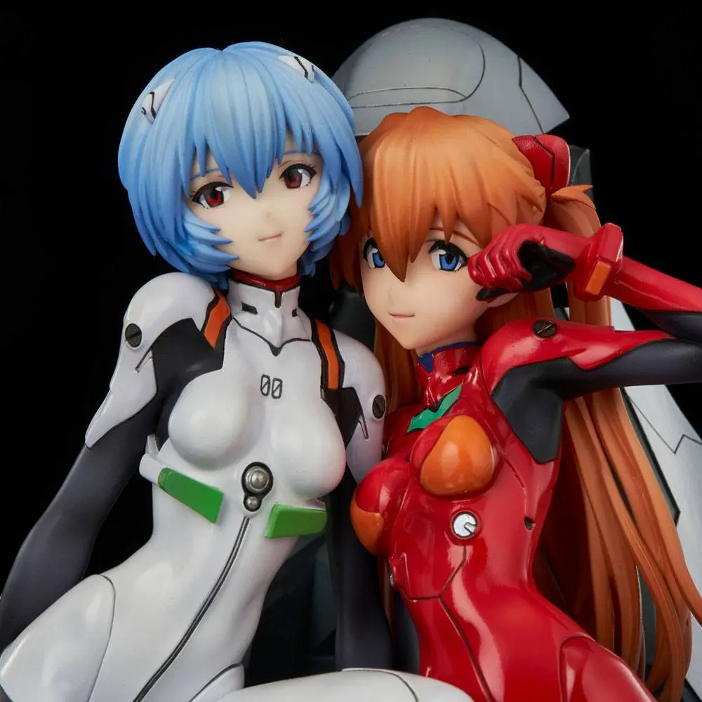 Neon Genesis Evangelion Rei &amp; Asuka Twinmore Object PVC szobor figura 23 cm termékfotó