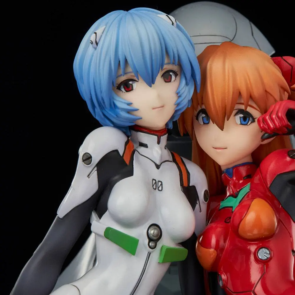 Neon Genesis Evangelion Rei &amp; Asuka Twinmore Object PVC szobor figura 23 cm termékfotó