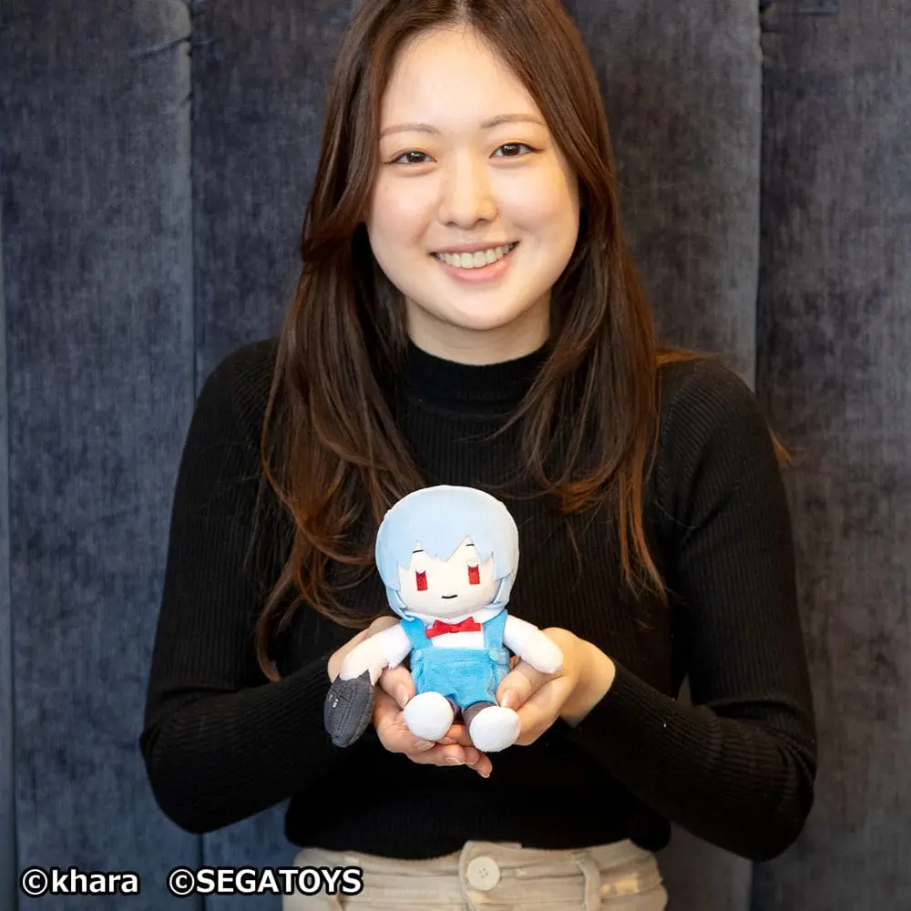 Neon Genesis Evangelion Rei Ayanami plüss figura 20 cm termékfotó