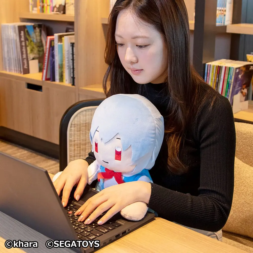 Neon Genesis Evangelion Rei Ayanami plüss figura 44 cm termékfotó