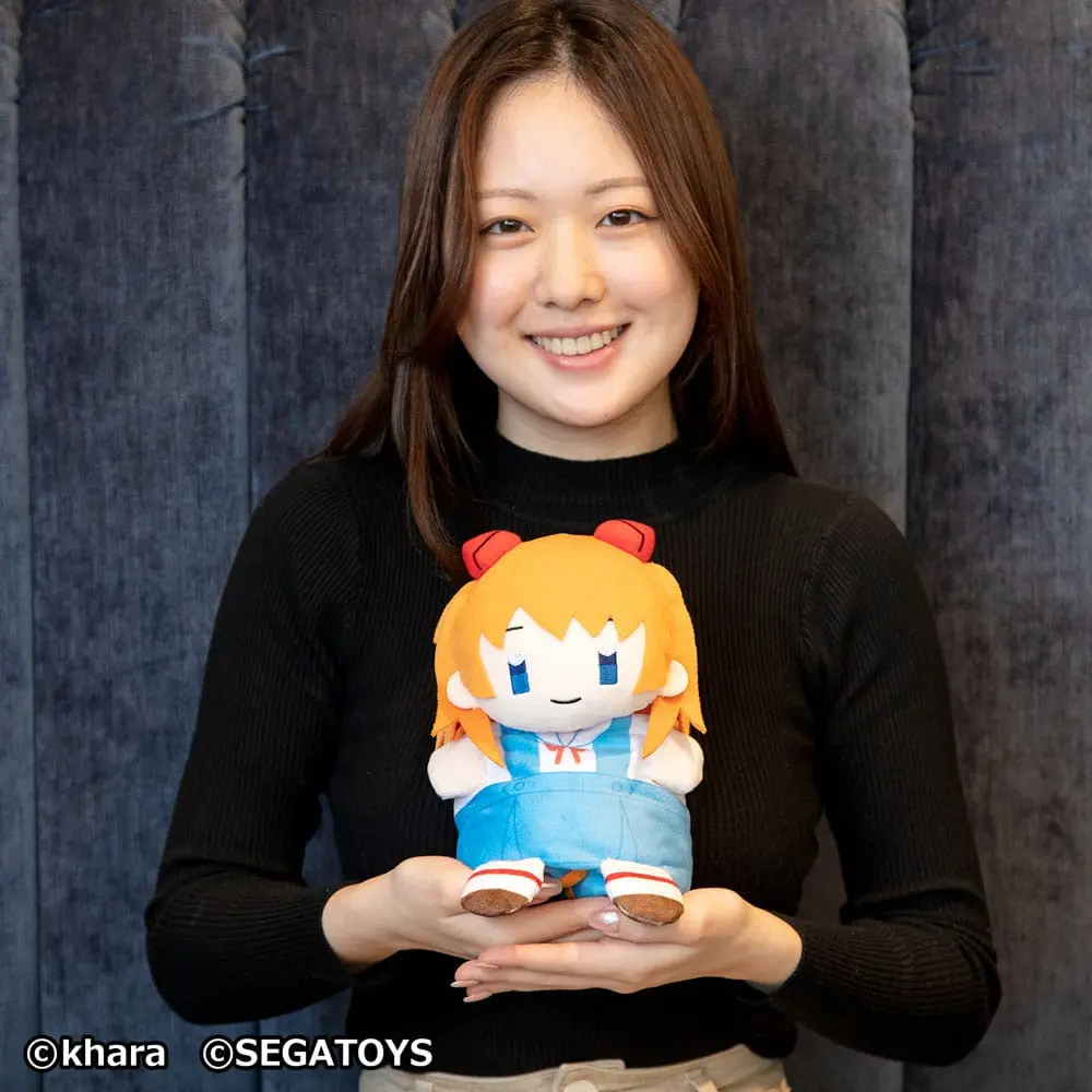 Neon Genesis Evangelion Roll-Up Asuka Langley Soryu plüss figura 23 cm termékfotó