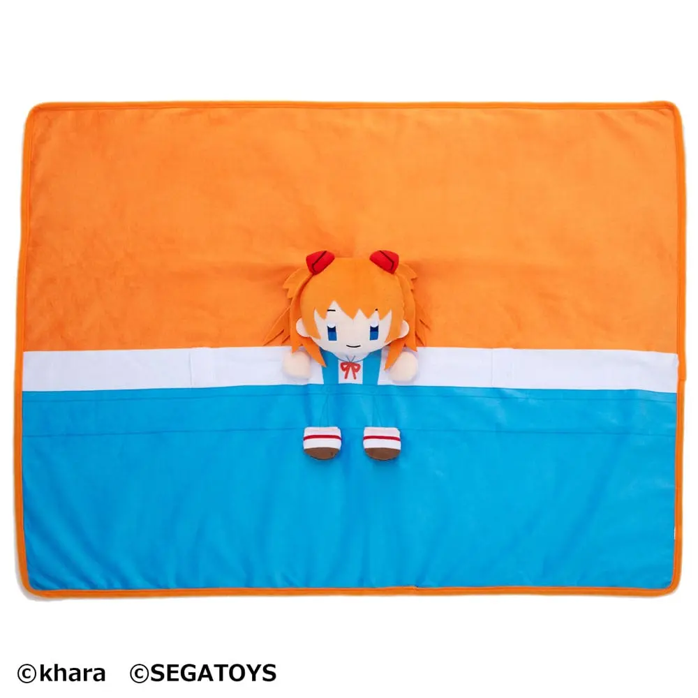 Neon Genesis Evangelion Roll-Up Asuka Langley Soryu plüss figura 23 cm termékfotó