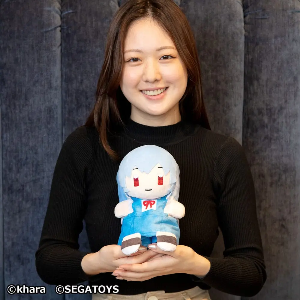 Neon Genesis Evangelion Roll-Up Rei Ayanami plüss figura 23 cm termékfotó