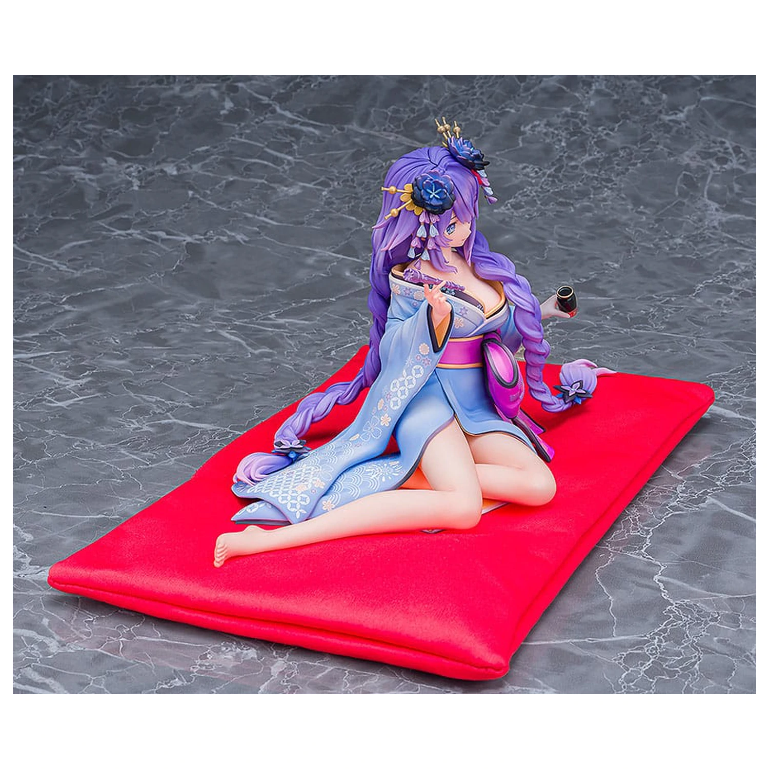 Neptunia x Senran Kagura 1/7 Purple Heart Kimono Ver. szobor figura 13 cm  termékfotó