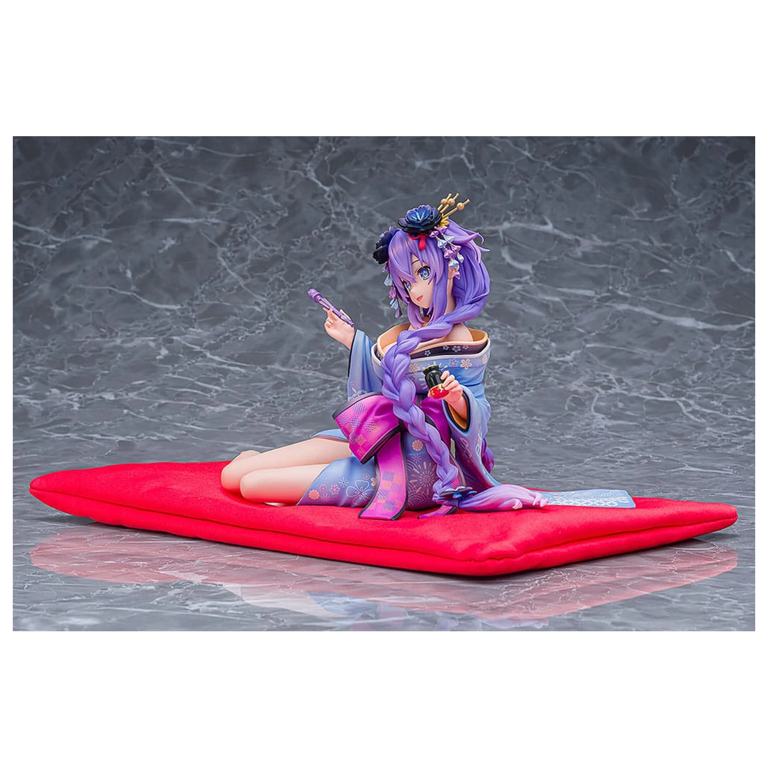 Neptunia x Senran Kagura 1/7 Purple Heart Kimono Ver. szobor figura 13 cm  termékfotó
