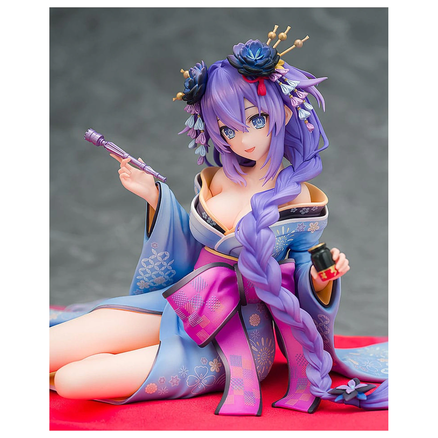 Neptunia x Senran Kagura 1/7 Purple Heart Kimono Ver. szobor figura 13 cm  termékfotó