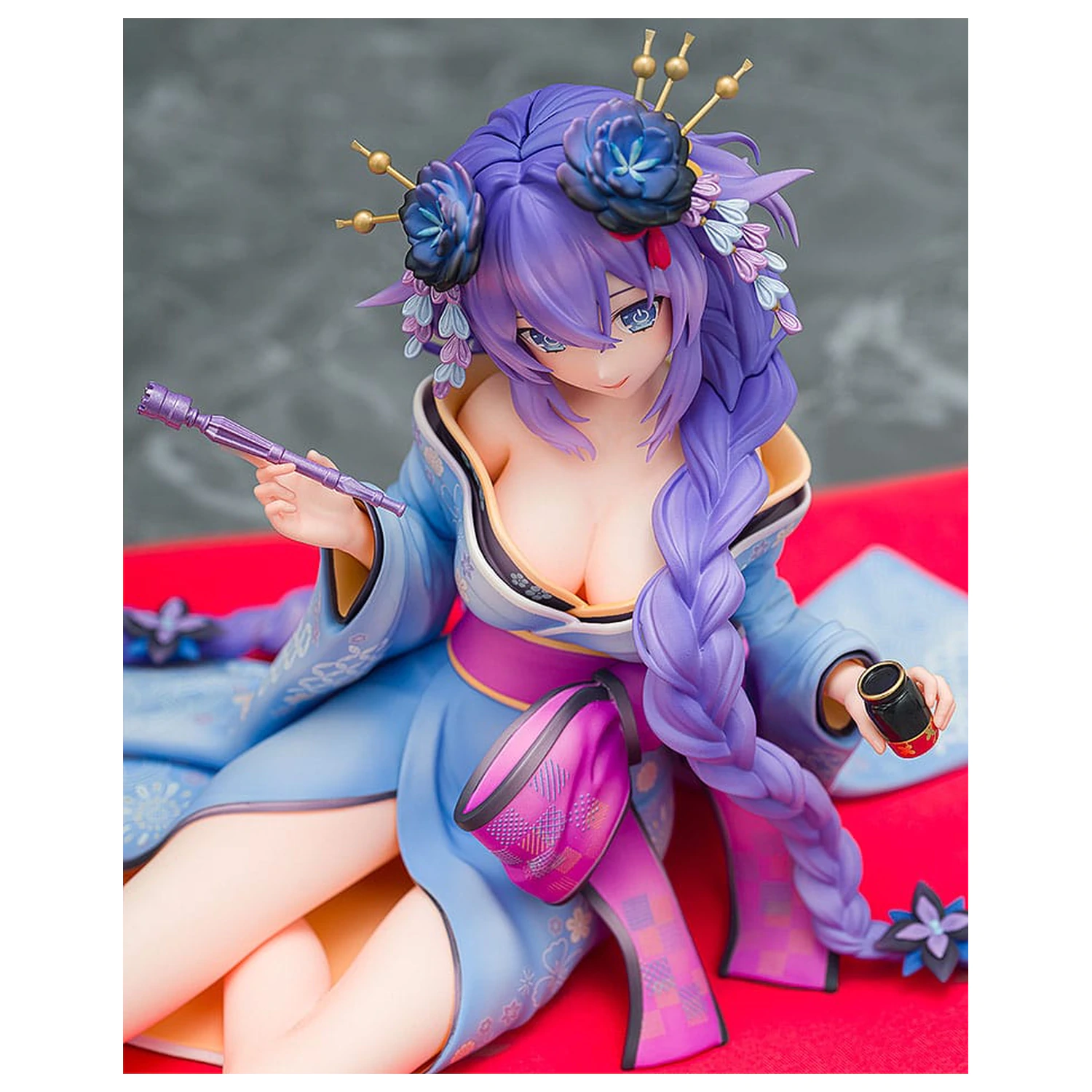 Neptunia x Senran Kagura 1/7 Purple Heart Kimono Ver. szobor figura 13 cm  termékfotó