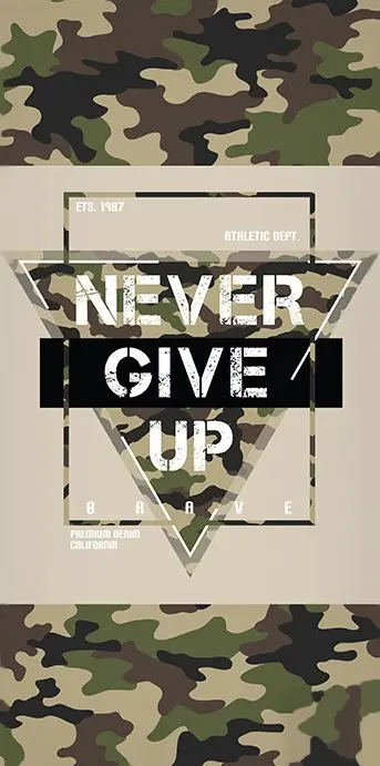 Never give up fürdőlepedő, strand törölköző 70*140cm termékfotó