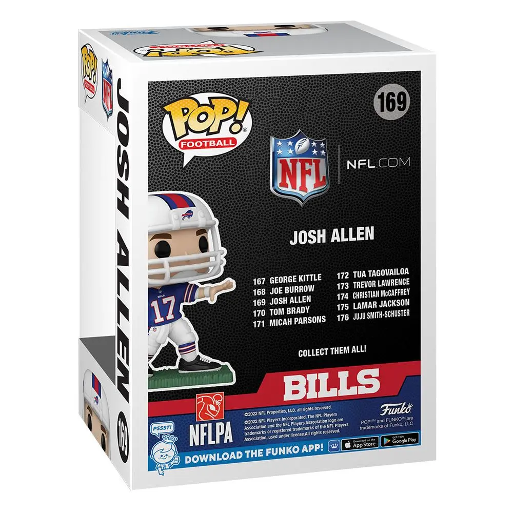 NFL Funko POP! Sports Vinyl figura Bills - Josh Allen (Away) 9 cm termékfotó