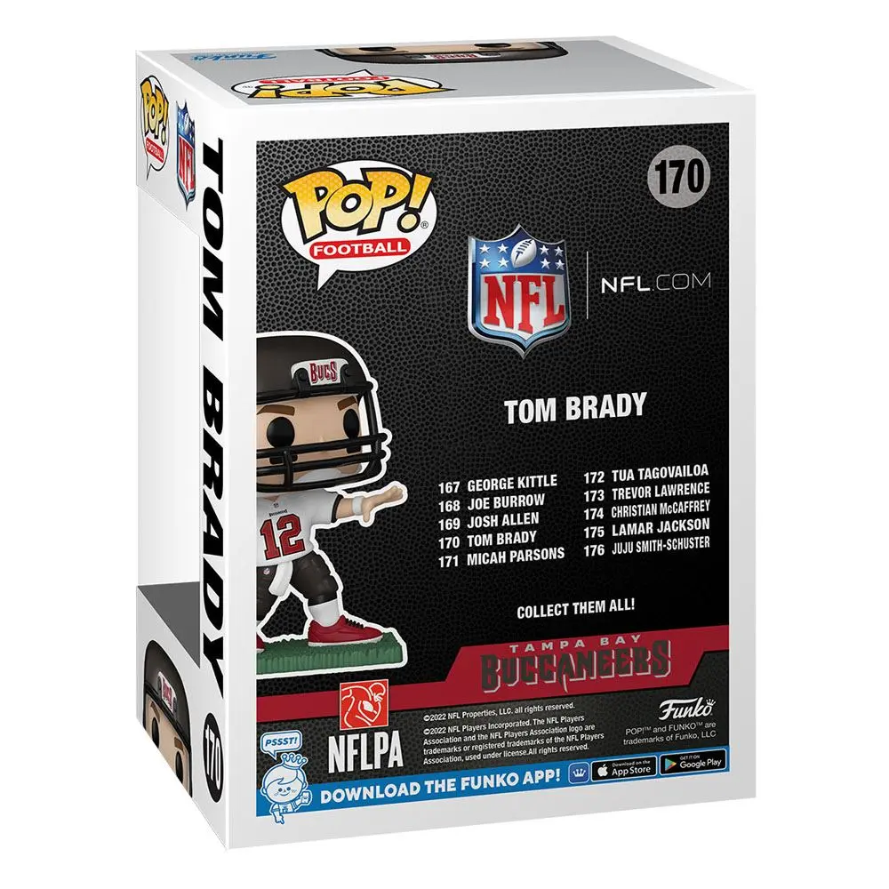 NFL Funko POP! Sports Vinyl figura Buccaneers - Tom Brady (Away) 9 cm termékfotó