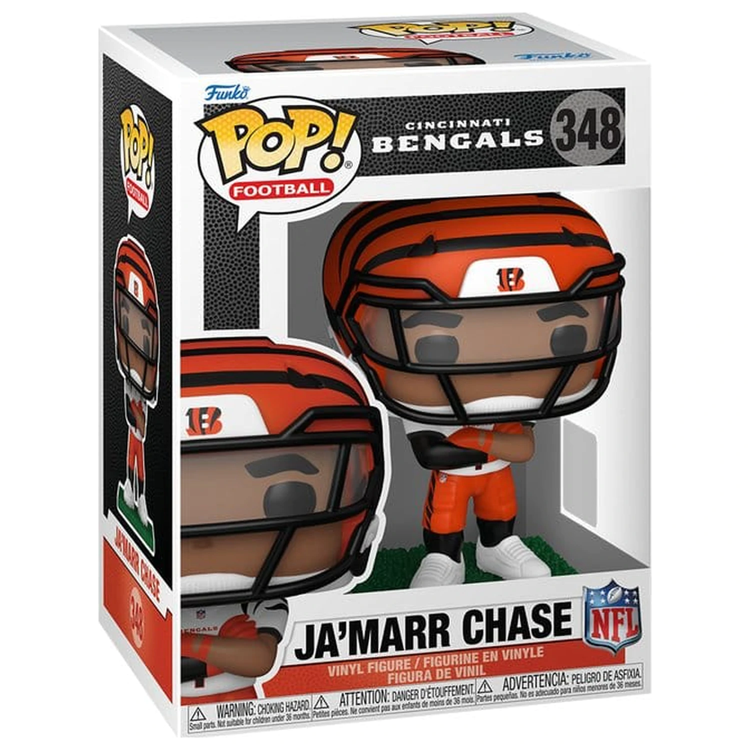 NFL Funko POP! Vinyl figura : Bengals- Ja'Marr Chase (clear visor) 9 cm termékfotó