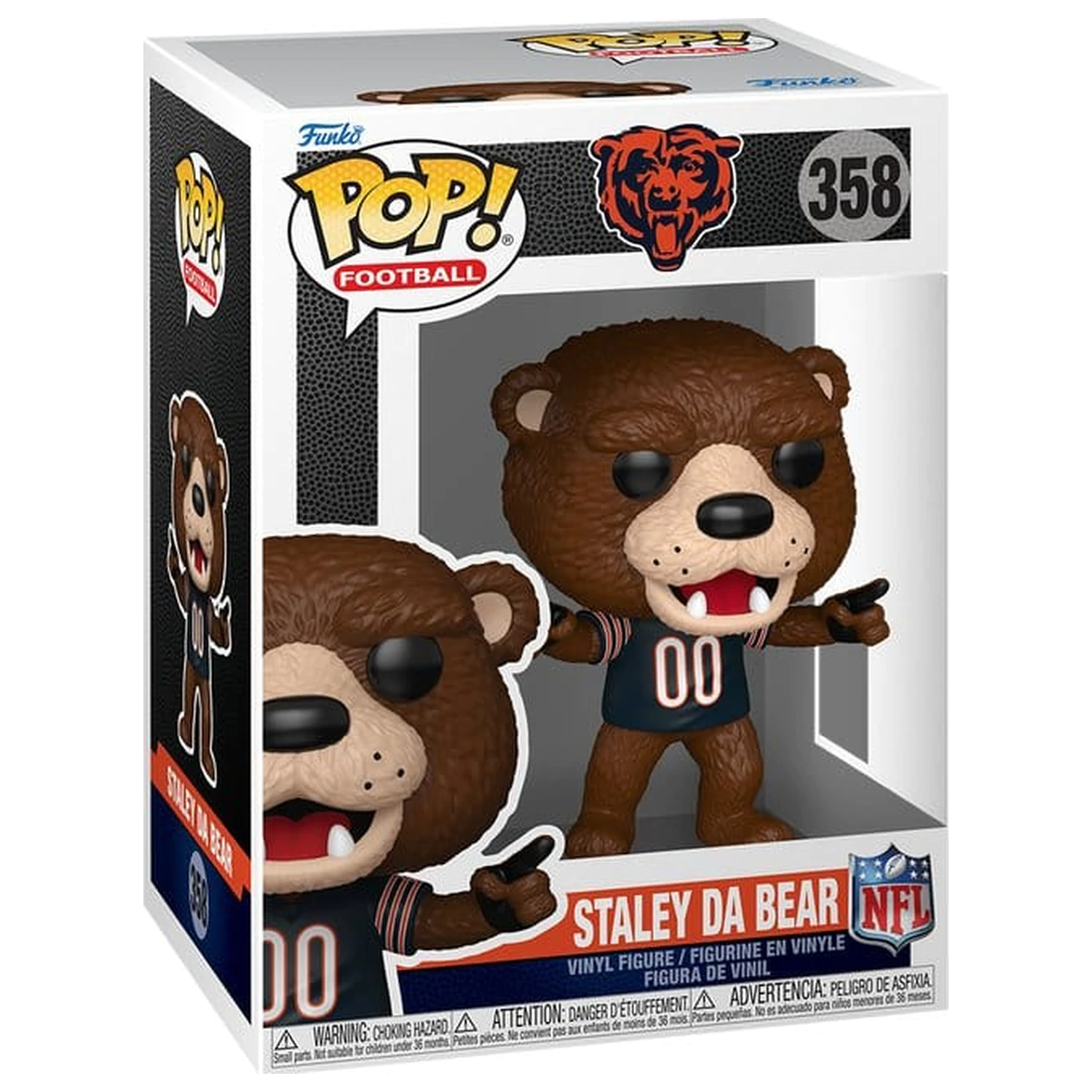 NFL Funko POP! Vinyl figura Mascots: Bears- Staley 9 cm termékfotó