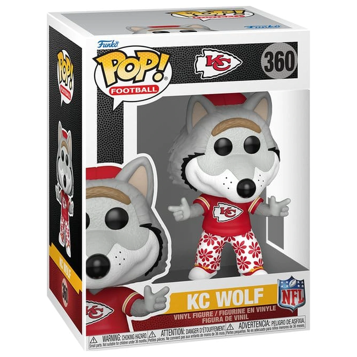 NFL Funko POP! Vinyl figura Mascots: Chiefs- Wolf 9 cm termékfotó