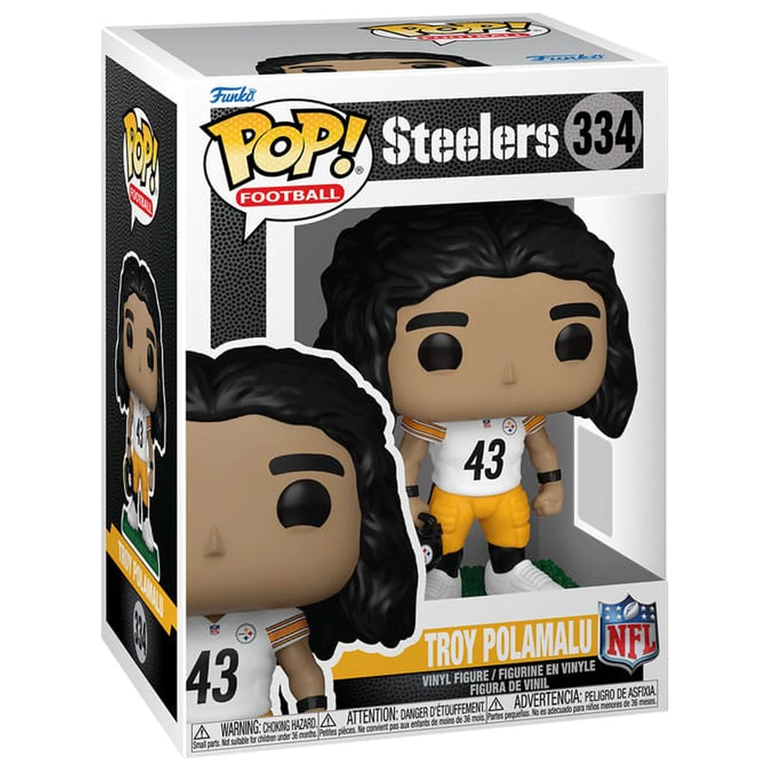 NFL: Legends Funko POP! Sports Vinyl figura Legends- Troy Polamalu(Steelers) 9 cm termékfotó
