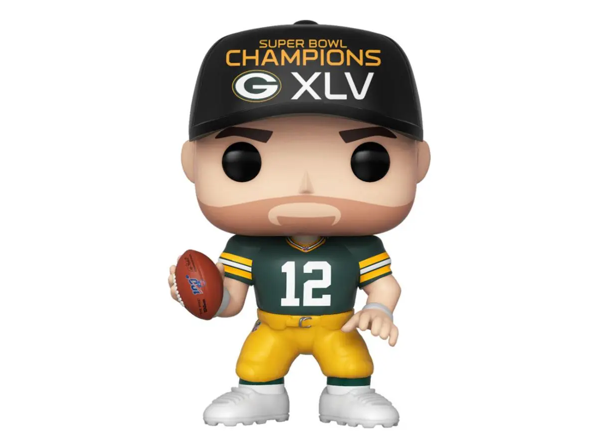 NFL POP! Sports Vinyl figura Aaron Rodgers (SB Champions XLV) 9 cm termékfotó