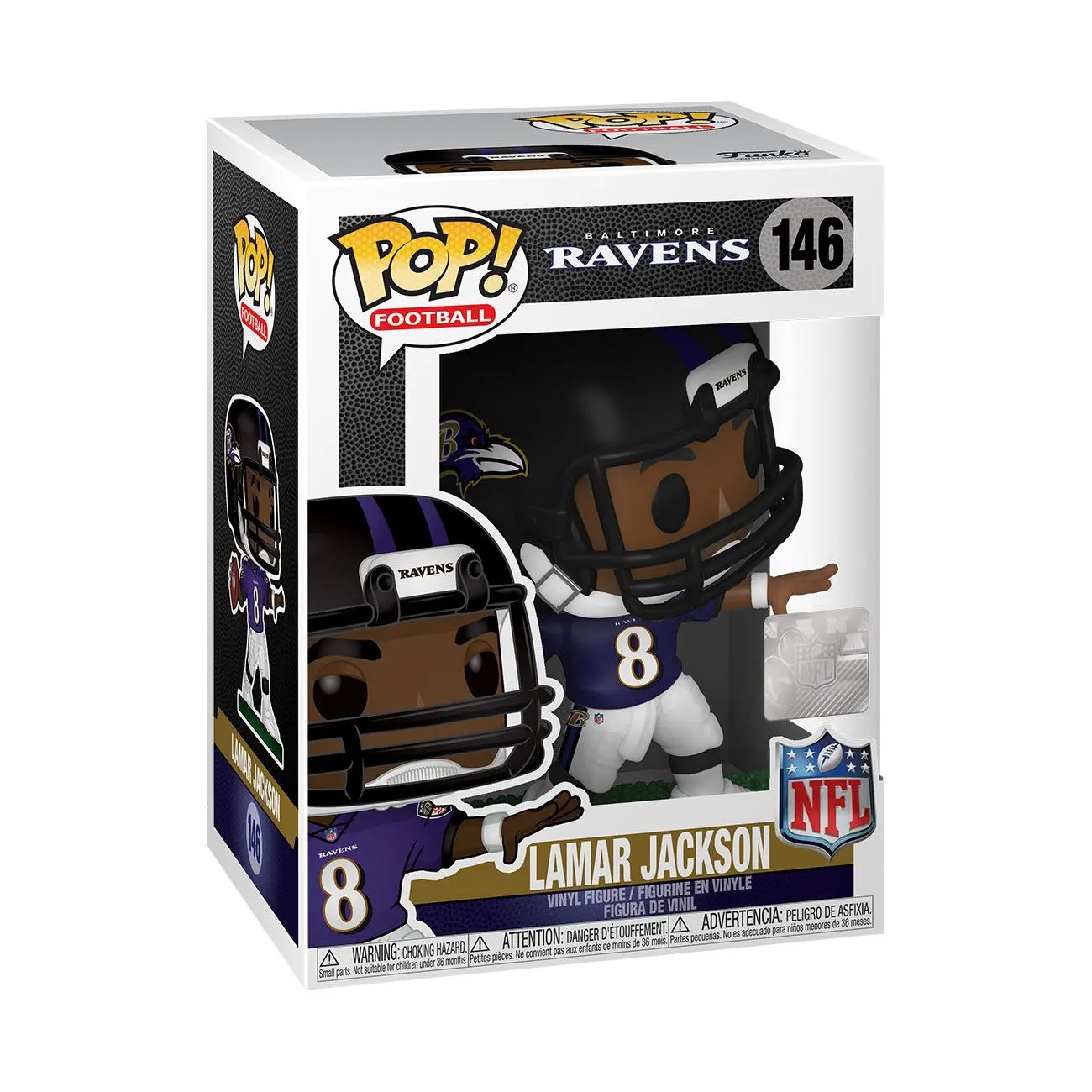 NFL POP! Sports Vinyl Lamar Jackson (Baltimore Ravens) figura 9 cm termékfotó
