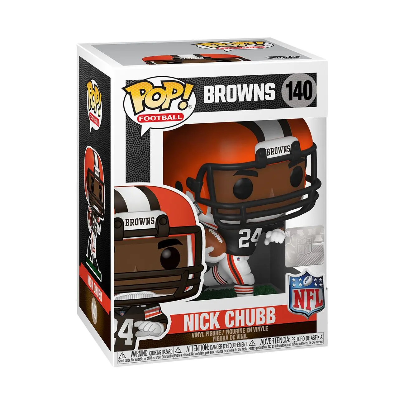 NFL POP! Sports Vinyl Nick Chubb (Cleveland Browns) figura 9 cm termékfotó