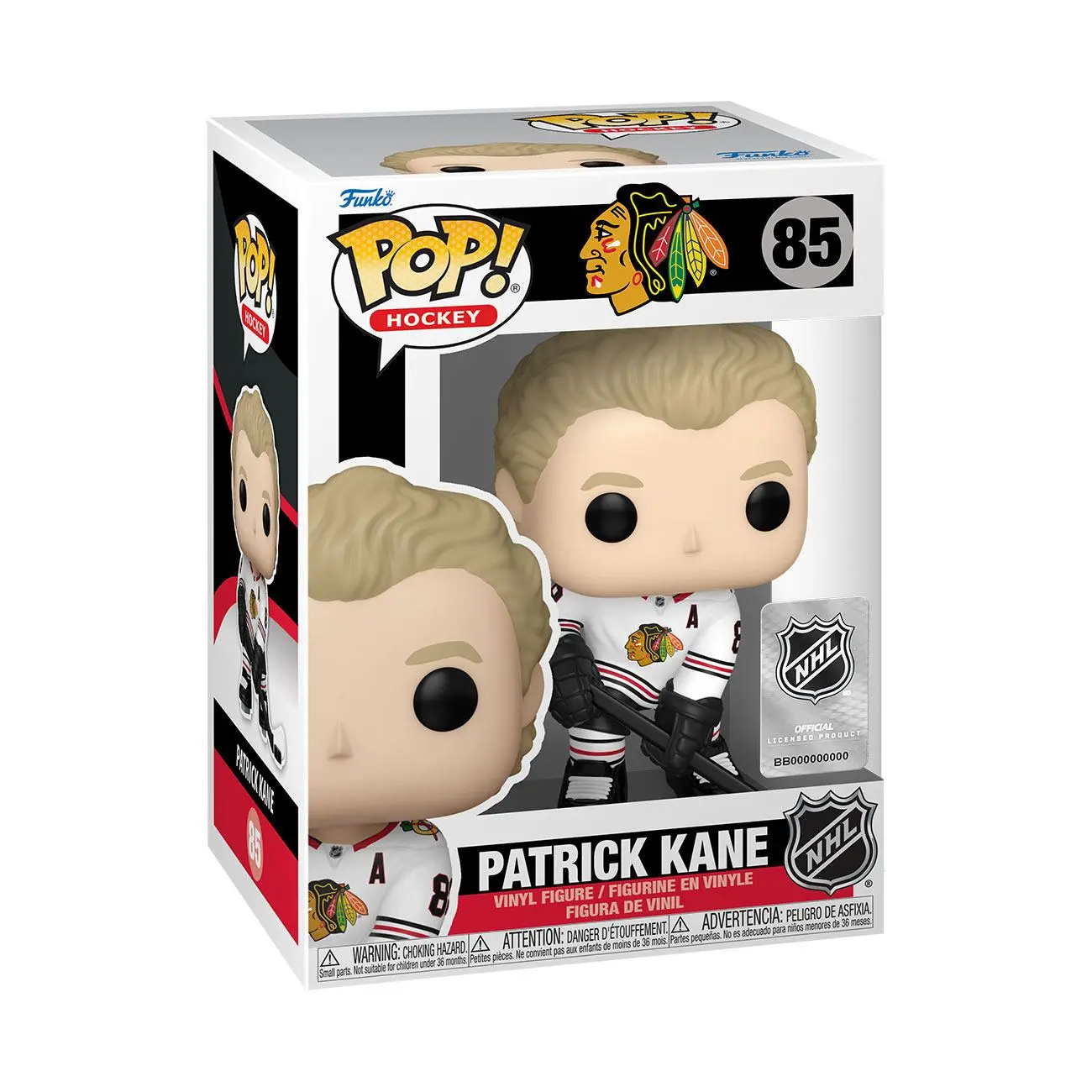 NHL: Chicago Blackhawks Funko POP! Hockey Vinyl figura Patrick Kane (Road) 9 cm termékfotó
