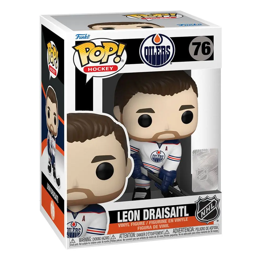 NHL Edmonton Oilers POP! Hockey Vinyl Leon Draisaitl (Road uniform) figura 9 cm termékfotó