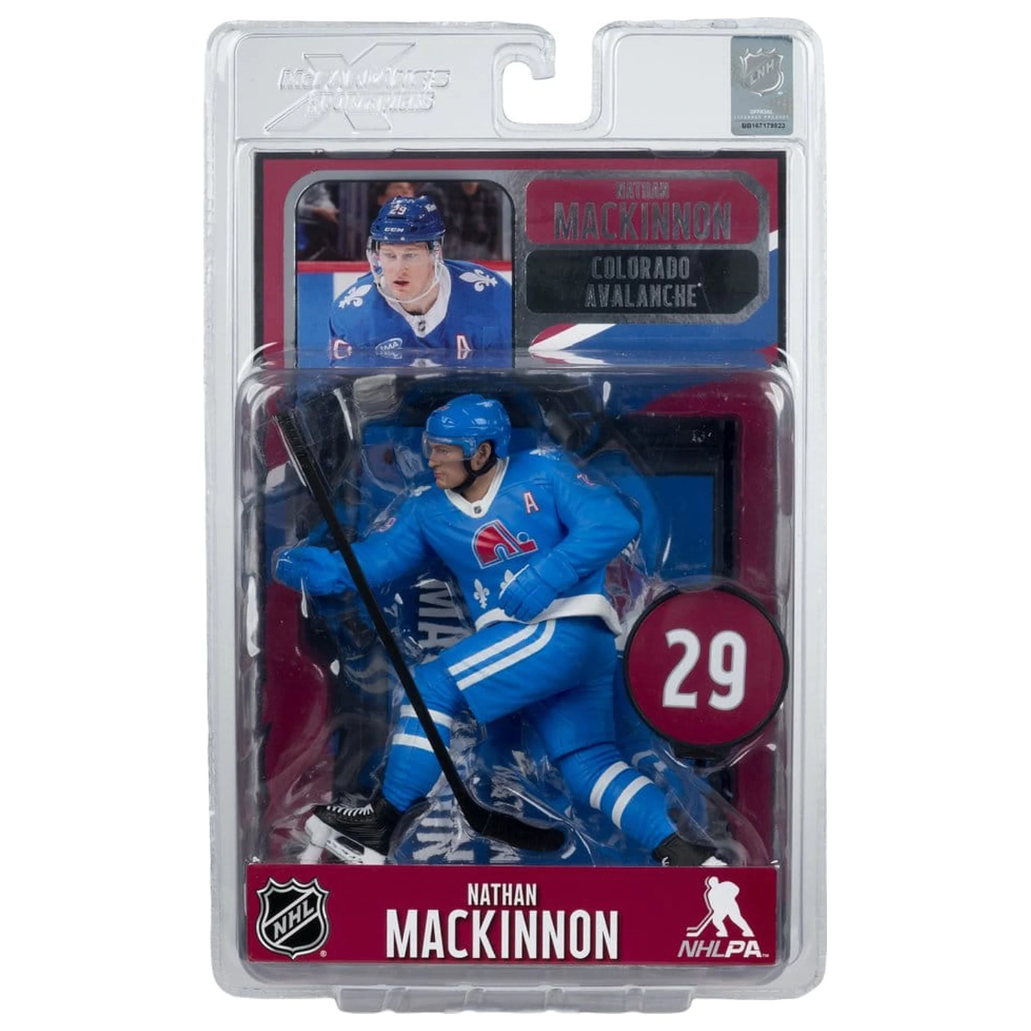 NHL McFarlane SportsPicks figura Nathan MacKinnon (Quebec Nordiques Retro) 18 cm termékfotó