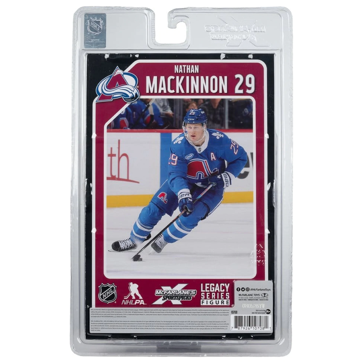 NHL McFarlane SportsPicks figura Nathan MacKinnon (Quebec Nordiques Retro) 18 cm termékfotó